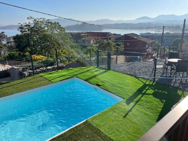 Casita Independiente Y Tres Apartamentos Con Piscina Ladeira Playa Baiona Luaran gambar